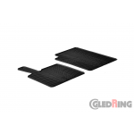 Original Gledring Passform Fußmatten Gummimatten 2 Tlg.-Fixing - Smart Smart Fortwo 451 2006-2014